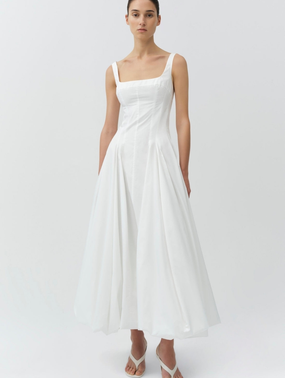 SIMKHAI Hally Cotton Midi Dress